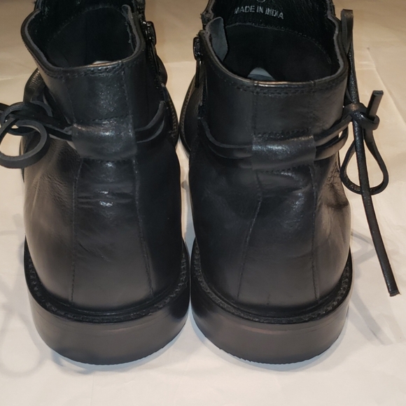 Thomas & Vine Slouchy Leather Boot NEW Men's 14 BLACK - Picture 12 of 16